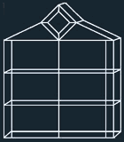 Luxus Sammler Vitrine Facette, glanz-vernickelt, 42 x 36 x 9 cm Luxus Sammler Vitrine Facette, glanz-vernickelt, 42 x 36 x 9 cm